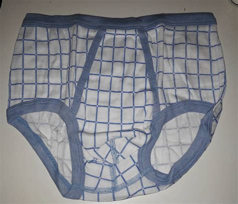 DEADSTOCK Vintage Men's Underwear 1970s Light Blue White 