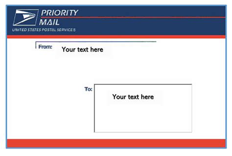Priority Mail Label Template