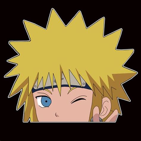 peeker anime peeking sticker car window decals pk088