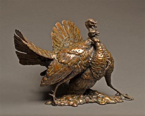 Portfolio Round 12 Bronze Turkey Sculpture Stefan Savides Collection