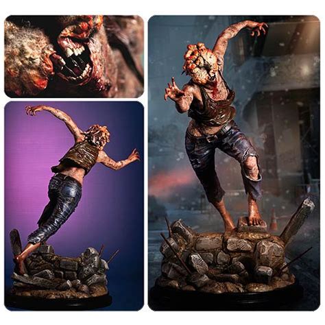 the last of us diorama ellie figure with clicker in attack ph