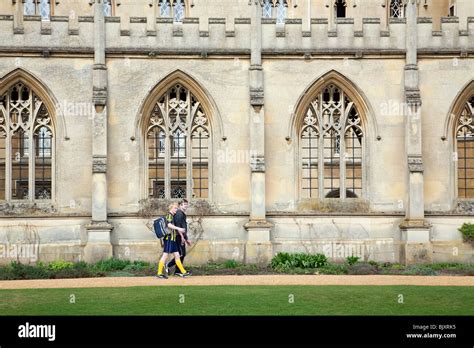 Two Students Returning To Their Rooms New Court St Johns College