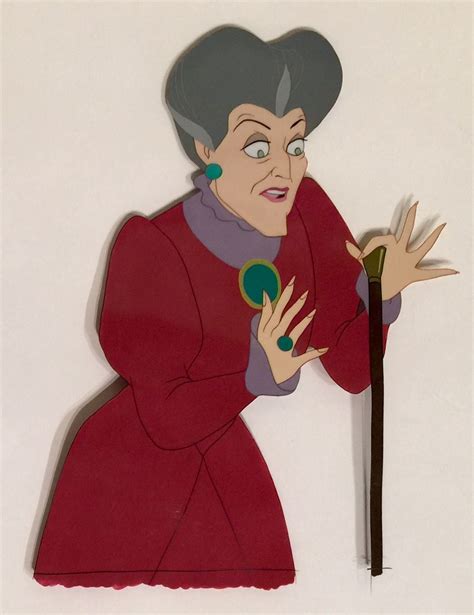 lady tremaine animation cel cinderella 1950 animation cel disney animation mickey mouse