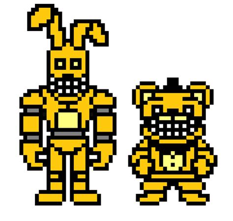 Spring Bonnie And Golden Freddy As Papyrus And Sans Fnaftale Sprites