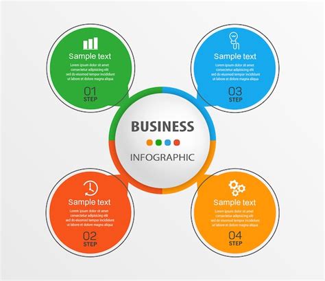 Premium Vector Business Infographic Template With 4 Options