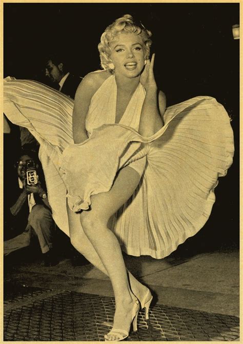 S Ynna Aktorka Marilyn Monroe Vintage Plakaty Do Domu Baru Element