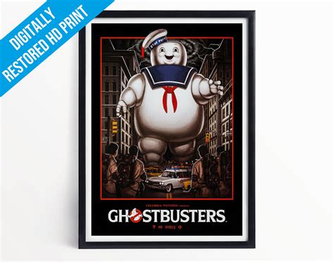 ghostbusters movie film poster print picture a5 a4 a3 etsy