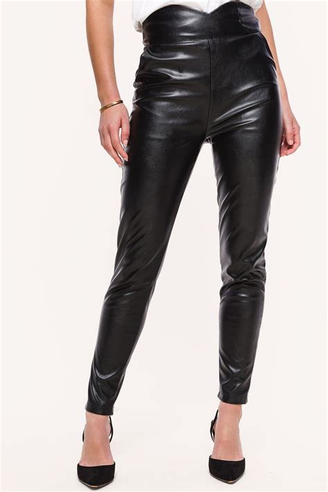 Loavies Black Leather Trousers Fashion Webshop LOAVIES Lederen