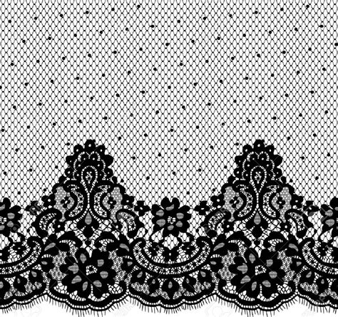 Seamless Vector Black Lace Pattern Royalty Free Cliparts Vectors And