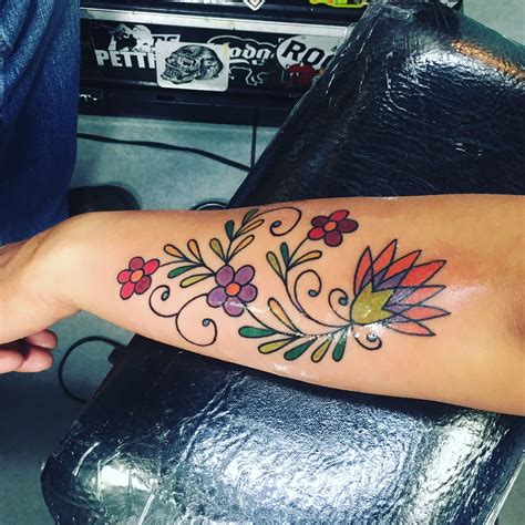 My Mexican inspired tattoo | Mexican art tattoos, Tattoos, Embroidery