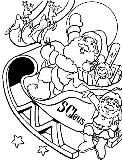 The electronic files of these colouring page images are you can also help elf control track & talk to santa claus on his famous flight & send him emails! Santas Sleigh Drawing at GetDrawings | Free download