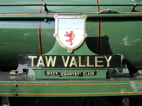 TawValley Bewdley3 The Nameplate Of West Country Class Ste Flickr