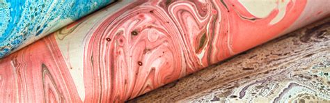 Marbled Decorative Papers Hand Made Limited Edition