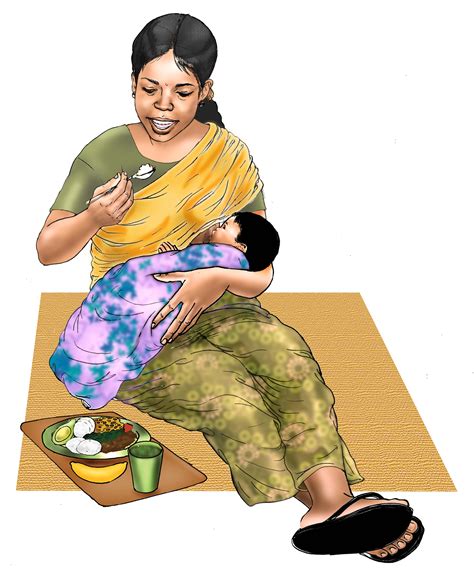 Maternal Nutrition Breastfeeding Mother Eating Healthy Meal 06 India Iycf Image Bank
