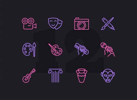 Fine Arts Icons Illustrations Royalty Free Vector Graphics And Clip Art