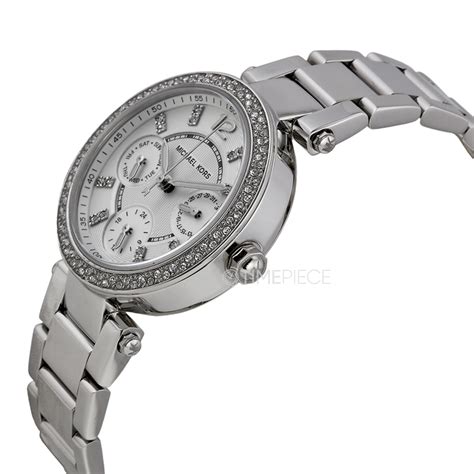 Michael Kors Parker Multi Function Silver Ladies Watch Mk5615