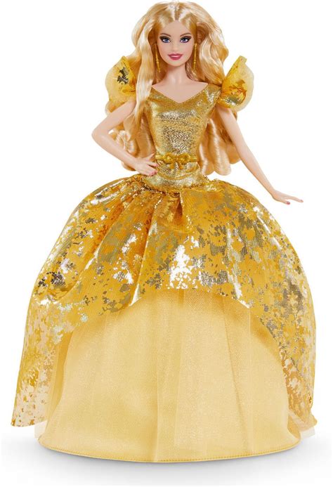 Barbie Signature 2020 Holiday Collectors Doll Blonde Hair In Golden