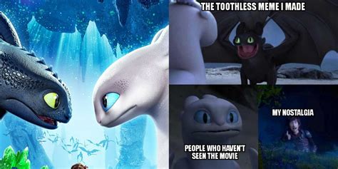 How To Train Your Dragon 10 Hilarious Uses Of The Toothless Presents Himself Meme