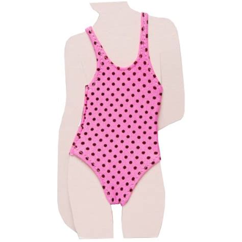 One Piece Swimsuit Pink Black Polka Dot Japan Import Want