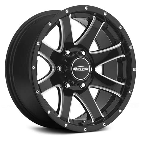Pro Comp® 86 Series Reflex Wheels Alloy Gloss Black With Milled