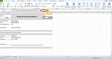 Como Fazer Um Modelo De Recibo No Excel Blog LUZ
