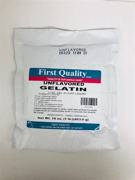 Plain Gelatin Unflavored 1 Lb Gj Curbside