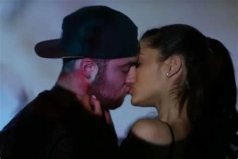 Ariana Grande Caught Kissing Rapper Mac Miller In Very Public Display Of Affection Mirror Online