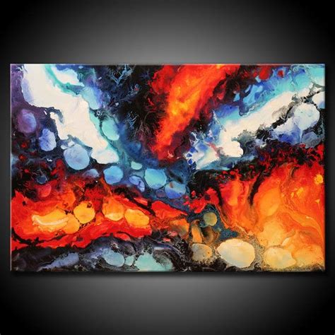 24x36 Original Abstract Painting Acrylic On Canvas Modern Etsy