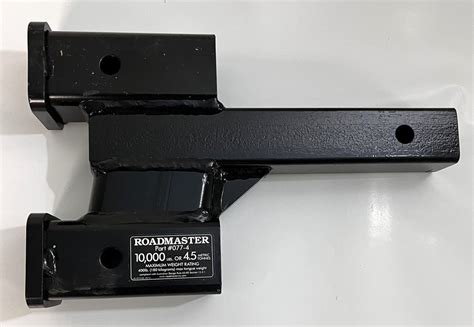 Roadmaster 077 4 Dual Hitch Receiver Adapter 4 Drop Phentersales
