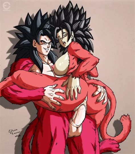 SSJ4 Goku X SSJ4 Caulifla AnimeFreak Nudes By Ricky190