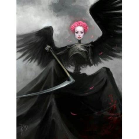 Pink Grim Reaper Scary Art Cool Drawings Art