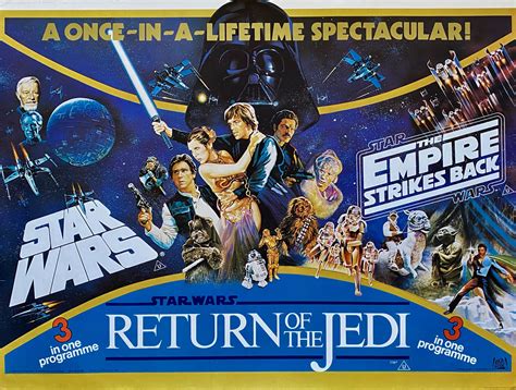 Star Wars The Empire Strikes Back Return Of The Jedi Movie Poster