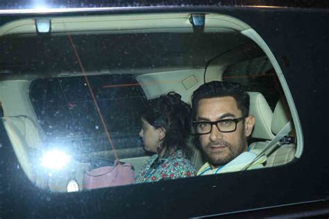Aamir Khan Papped With Daughter Ira Khan Inside His Car In Mumbai