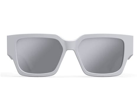 Dm 40013 U White Square Sunglasses