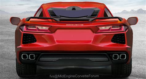 Take Up An Up Close Look At The 2020 C8 Corvettes Rear End Carscoops