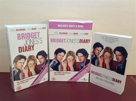 Bridget Jones S Diary Renee Zellweger Pal Vhs Video Tape Book Box Set Ebay