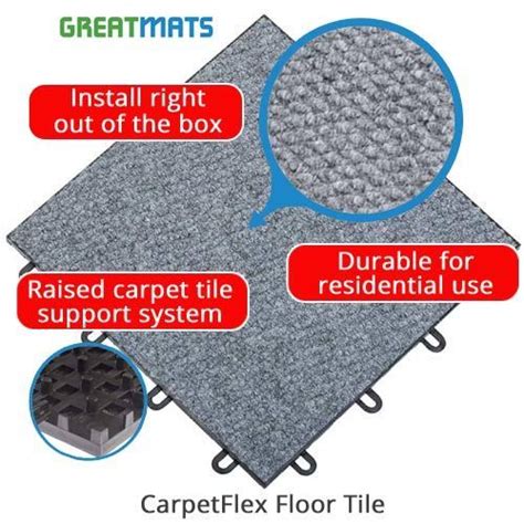 Carpetflex Floor Tile Is A Waterproof Raised Carpet Tile Designed For