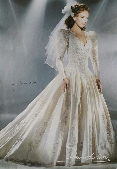 Demetrios 1992 Wedding Dresses 80s Ivory Wedding Dress Gorgeous