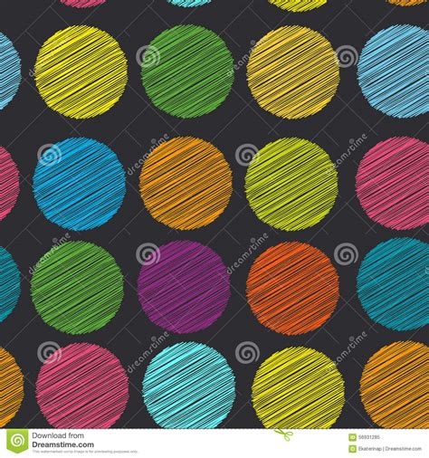 Rainbow Color Polka Dot Background Seamless Pattern