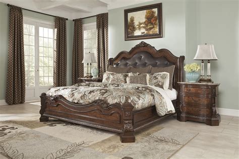 The edgewood bedroom collection by coaster presents traditional style at its finest. Ledelle Bedroom B705 in Brown Finish by Ashley Furniture