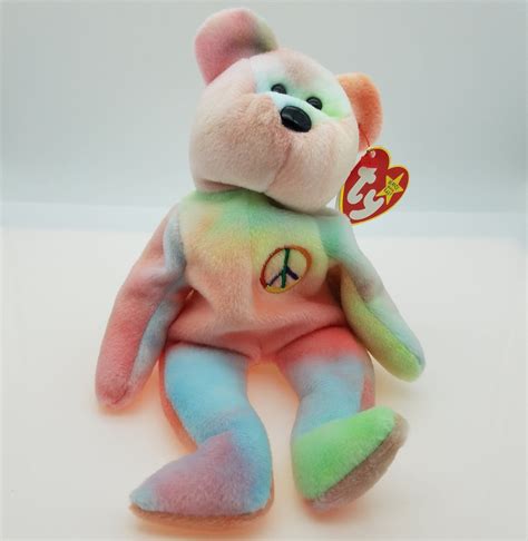 Ty Beanie Baby Peace Bear | Etsy | Baby beanie, Ty beanie, Beanie