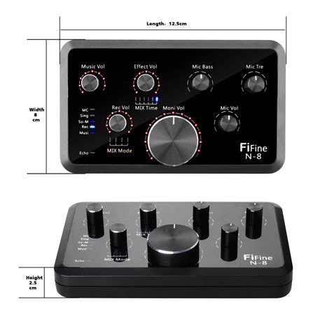 External Sound Card Fifine Audio Recording Interface Usb Sound Box And