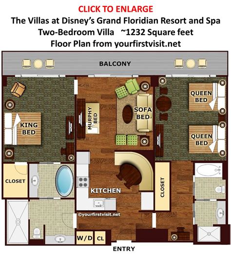 Rates are per room, per night, with no additional charges for any number of guests up to the full occupancy limit. The Master Bedroom and Bath at The Villas at Disney's ...