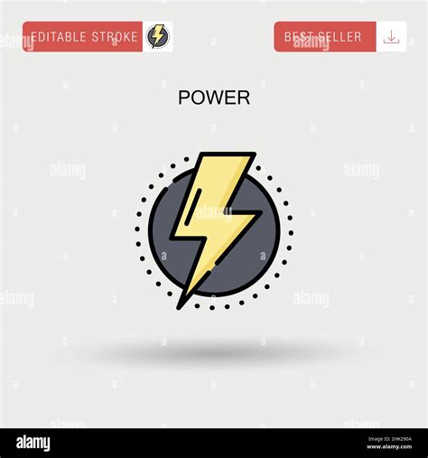 Power Simple Vector Icon Stock Vector Image And Art Alamy