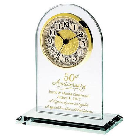 Check spelling or type a new query. 50th Wedding Anniversary Gold Glass Clock, 50th Wedding ...