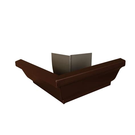 Amerimax Home Products 6 In Musket Brown Aluminum Inside Box Gutter