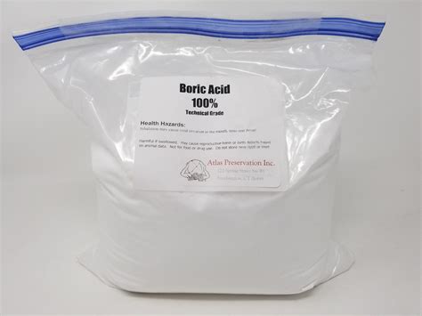 Boric Acid 5 Lbs 100 Technical Grade — Atlas Preservation