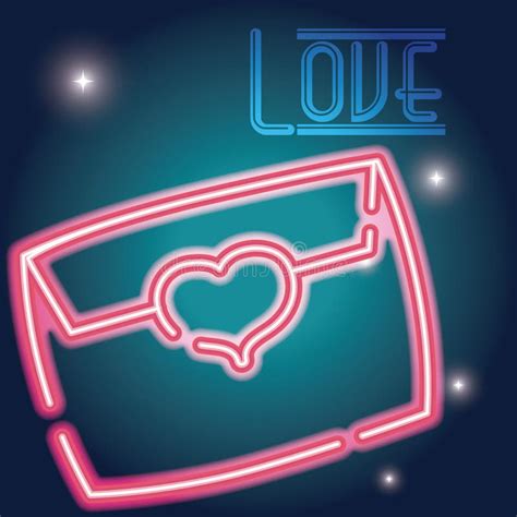 Love Neon Sign Stock Vector Illustration Of Font Light 125387494