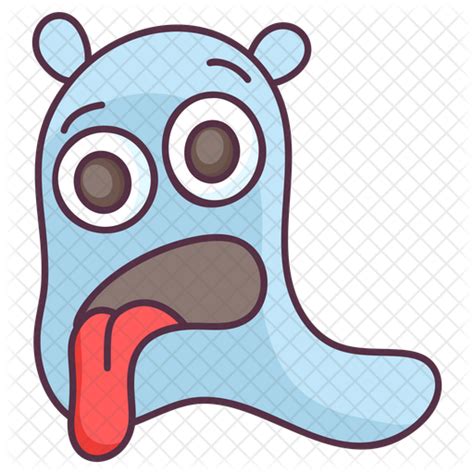 Drooling Monster Icon Download In Colored Outline Style