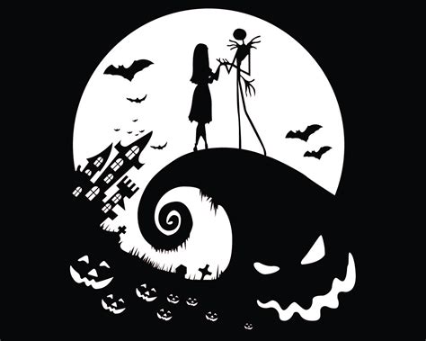 Nightmare Before Xmas Clip Art Jack Standing On Hill Phillips Therend
